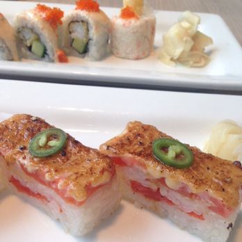 Miku - Aburi Oshi Salmon - Japanese Near Me - Vancouver, British Columbia