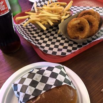 Tiki Burger - Tiki burger, onion rings, and fries - Burgers Near Me - Temecula, California