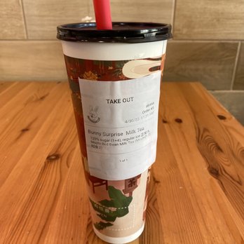 Ume Tea - Bunny Surprise Milk Tea - Bubble Tea Near Me - Davis, California