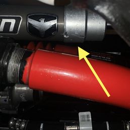 Damaged from mechanic not paying attention for clearances of adjustment collars and moving parts