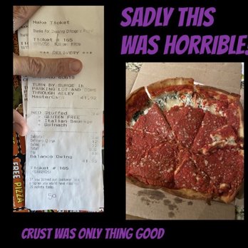 Chicago's Pizza - Gluten-free spinach stuffed crust - Pizza Near Me - Chicago, Illinois Chicago's Pizza - Gluten-free spinach stuffed crust - Pizza Near Me - Chicago, Illinois