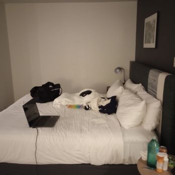 Hotel Kabuki - King size bed. Once again, sorry about our mess. We were super tired just getting there. We loved our room though. - Hotels Near Me - San Francisco, California Hotel Kabuki - King size bed. Once again, sorry about our mess. We were super tired just getting there. We loved our room though. - Hotels Near Me - San Francisco, California