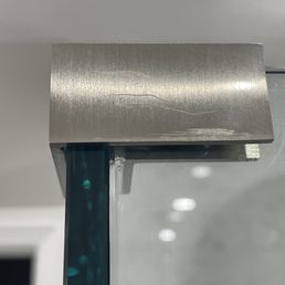 They installed a damaged piece of hardware and hoped we wouldn't notice.