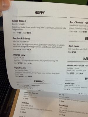 Menu photo 1 Cerebral Brewing Denver, CO Menu photo 1 Cerebral Brewing Denver, CO