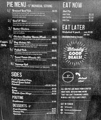 Menu photo 3 The Pie Commission Toronto, ON Menu photo 3 The Pie Commission Toronto, ON