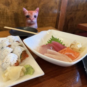 Harumi Sushi - Sashimi Sampler, Double Spicy Salmon Roll - Japanese Near Me - Cupertino, California