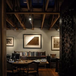Volakis Gallery - Entering the Volakis Gallery through the 19th Century solid teak door.