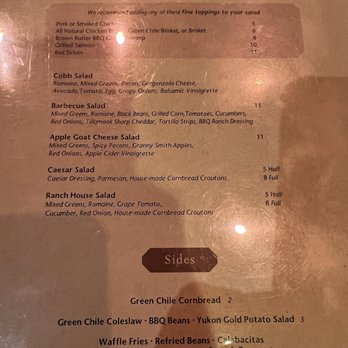 The Ranch House - Menu 8/31/25 - American Near Me - Santa Fe, New Mexico
