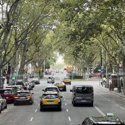 Barcelona Bus Turístic - View from the front of the Barcelona Bus Turístic