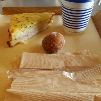 Paris Baguette - Balsamella Croque Monsieur, Mini Sweet Rice Donut, & Small Coffee - Bakeries Near Me - Queens, New York