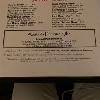 Austin's Wood Fire Grille - menu - American Near Me - Brecksville, Ohio Austin's Wood Fire Grille - menu - American Near Me - Brecksville, Ohio
