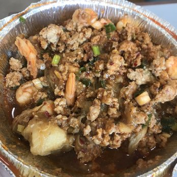Phnom Penh House - #424 Eggplant + shrimp and ground pork - love this dish! - Cambodian Near Me - Alameda, California Phnom Penh House - #424 Eggplant + shrimp and ground pork - love this dish! - Cambodian Near Me - Alameda, California