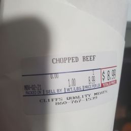 chopped beef