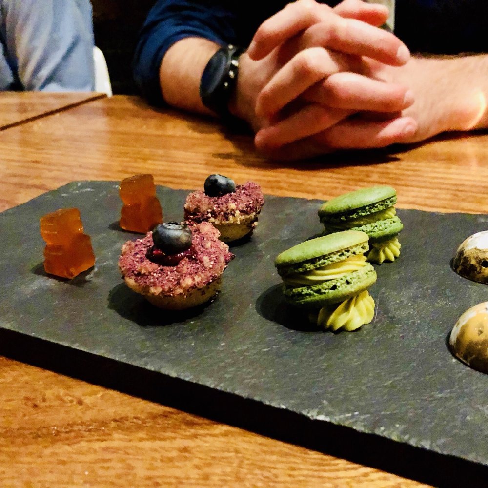 Lazy Bear - A selection of post dinner sweets - New American Near Me - San Francisco, California Lazy Bear - A selection of post dinner sweets - New American Near Me - San Francisco, California