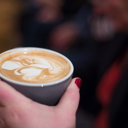 Cincinnati Coffee Festival - One of the latte artist's final work.