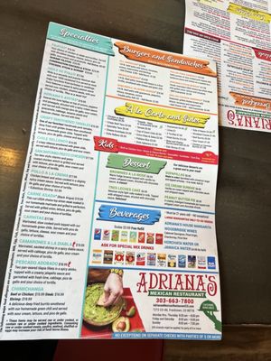 Menu photo 6 Adriana's Mexican Restaurant Franktown, CO Menu photo 6 Adriana's Mexican Restaurant Franktown, CO