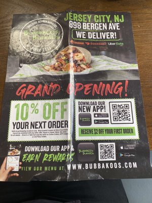 Menu photo 1 Bubbakoo's Burritos Jersey City, NJ