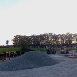Finally under well deserved construction! View of the smaller lot & playground