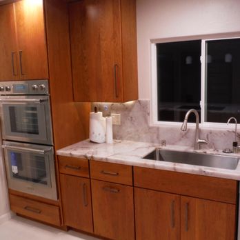 Luxury Granite And Marble Installation - Waterfall mitered backspashes for windowsills - Countertop Installation Near Me - Morgan Hill, California