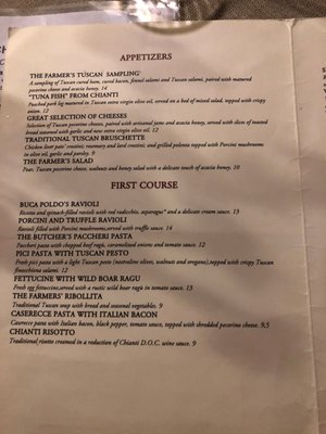 Menu photo 8 Buca Poldo Florence, FI
