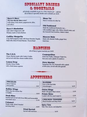 Menu photo 8 Harry's Plaza Cafe Santa Barbara, CA Menu photo 8 Harry's Plaza Cafe Santa Barbara, CA