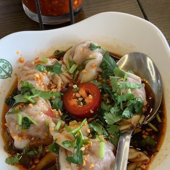 Tim Ho Wan - Wontons in spicy sauce - Dim Sum Near Me - Katy, Texas Tim Ho Wan - Wontons in spicy sauce - Dim Sum Near Me - Katy, Texas