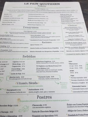 Menu photo 1 Le Pain Quotidien Buenos Aires, C