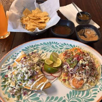 Tacos & Beer - Shrimp and potato tacos - Mexican Near Me - Beaumont, California