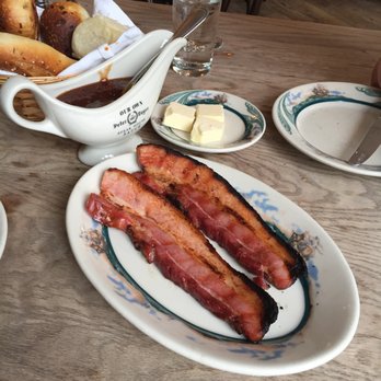 Peter Luger - THICK CUT BACON! So delicious!!!! - Steakhouses Near Me - Brooklyn, New York