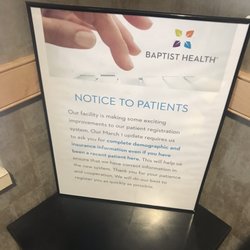 Baptist Health Diagnostic Center - Waiting Room Signs