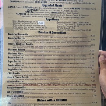 Ranch Milk - Menu as of June 2021 - Mexican Near Me - Freedom, California Ranch Milk - Menu as of June 2021 - Mexican Near Me - Freedom, California