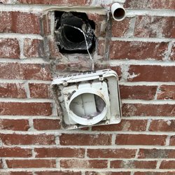 Lowe's Home Improvement - This is how my dryer vent looked like when I got home from work, thanks Lowe's Madison, MS.  GREAT JOB