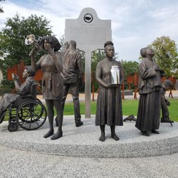 National Memorial for Peace and Justice - Arise by Branly Cadet memorializing local community leaders and descendants of victims