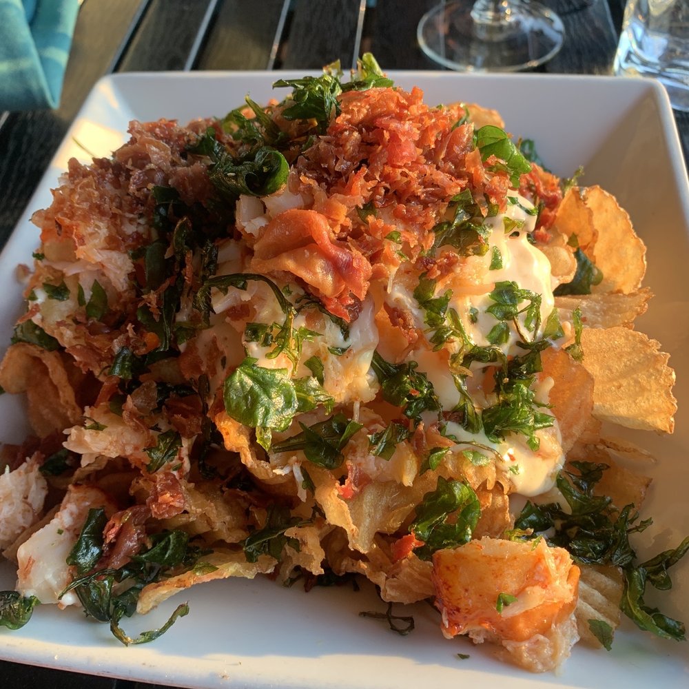 Fins At Sharky's - Lobster potato nachos - Steakhouses Near Me - Venice, Florida Fins At Sharky's - Lobster potato nachos - Steakhouses Near Me - Venice, Florida