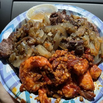 Shrimp Shack - New York steak and volcano garlic shrimp - Seafood Near Me - Hauula, Hawaii Shrimp Shack - New York steak and volcano garlic shrimp - Seafood Near Me - Hauula, Hawaii