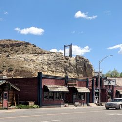 Outlaw Saloon - View from gas station across the street