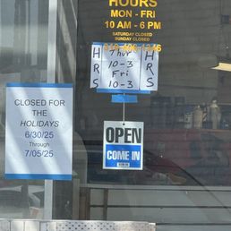 Posted hours Posted hours