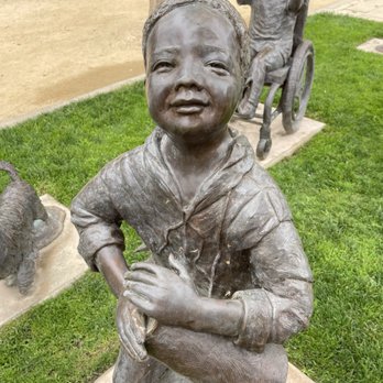 Cerritos Sculpture Garden - The expression on this child's face is so precious - Public Art Near Me - Cerritos, California
