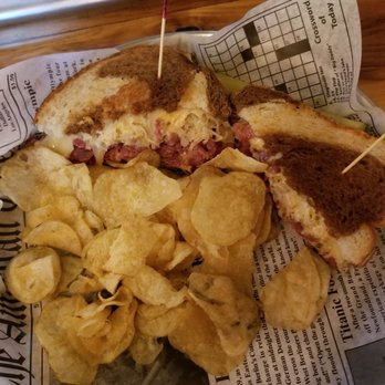 The Davison Hotel - Rubin Sandwich with chips and a pickle - Gastropubs Near Me - Davison, Michigan The Davison Hotel - Rubin Sandwich with chips and a pickle - Gastropubs Near Me - Davison, Michigan