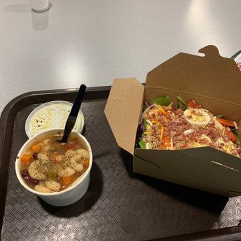 GMC Atrium Cafe - Vegetarian minestrone and a salad - Cafes Near Me - Danville, Pennsylvania GMC Atrium Cafe - Vegetarian minestrone and a salad - Cafes Near Me - Danville, Pennsylvania