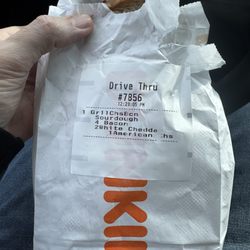 Dunkin' - Bag with receipt