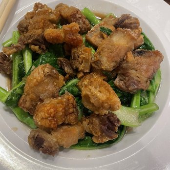Bai Kao Thai - Pork belly with Chinese broccoli 10/10! - Thai Near Me - Potomac, Maryland