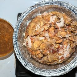 Rincon Dominicano Restaurant - Mofongo w.Pork (comes w.Side of Sauce) $10