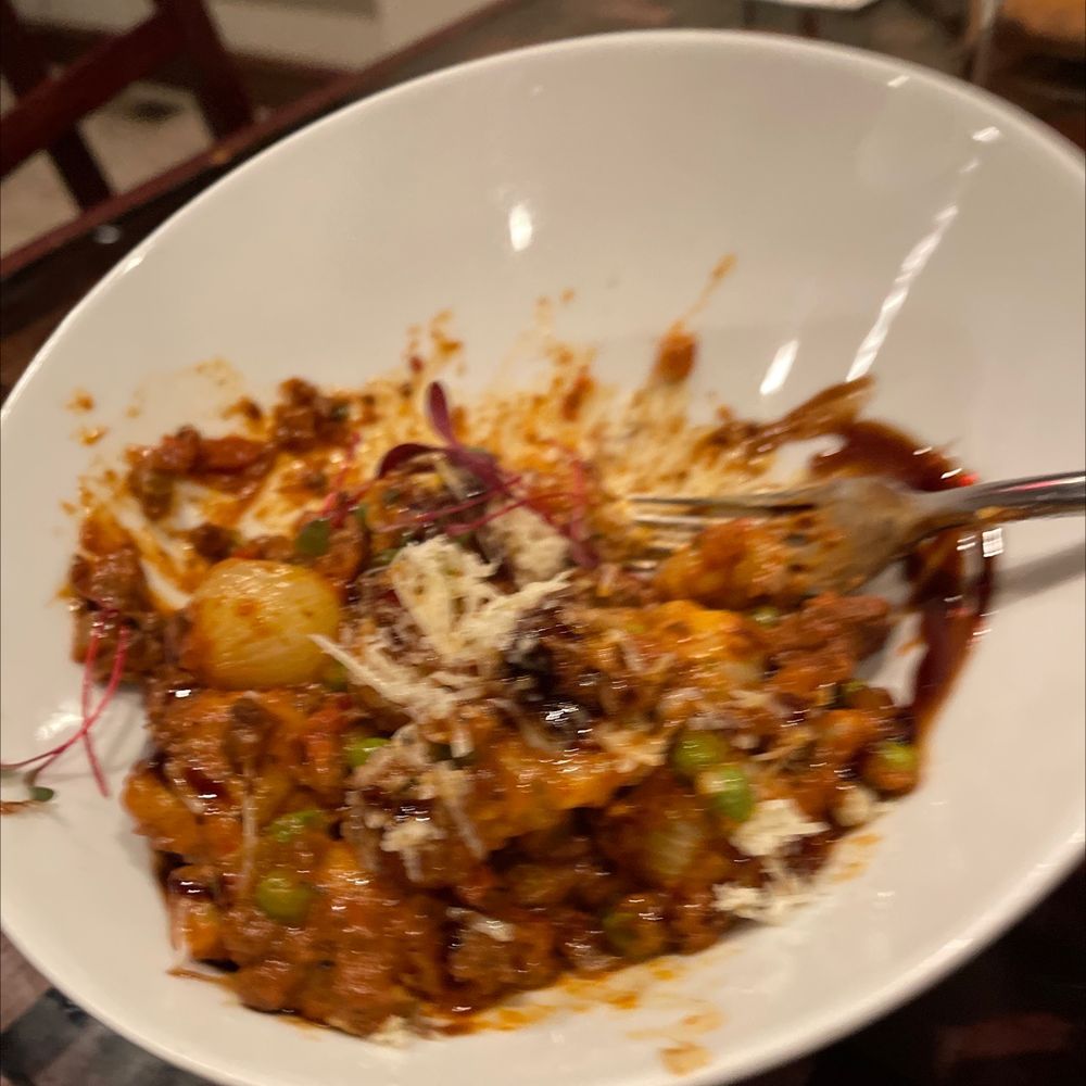 90 Restaurant - a bowl of food with a fork in it - New American Near Me - Winthrop, Massachusetts