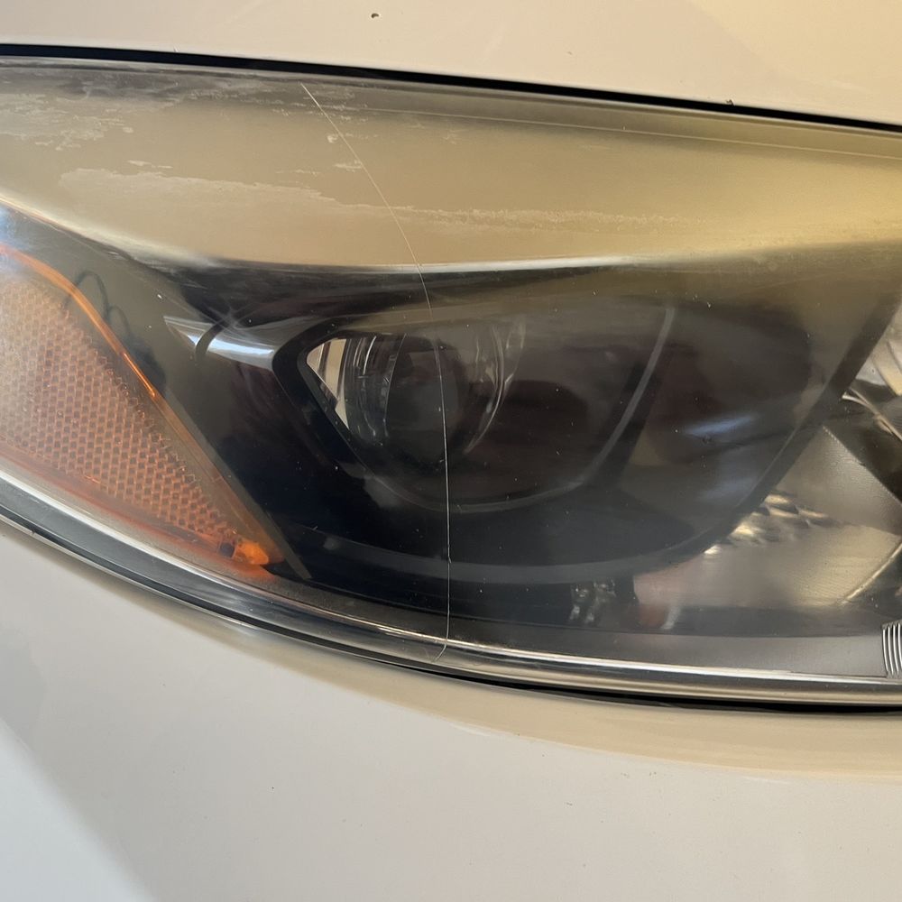 Final Touch Auto Detail - Before right headlight - Auto Detailing Near Me