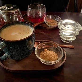 Garcons de Cafe - Tea and oat milk latte - Wine Bars Near Me - Los Angeles, California Garcons de Cafe - Tea and oat milk latte - Wine Bars Near Me - Los Angeles, California