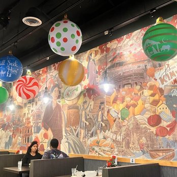 Hanoi Kitchen - Colorful wall graphics. - Vietnamese Near Me - Claremont, California