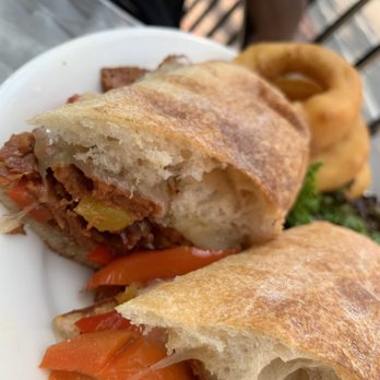 Veggie Galaxy - "Steak" & Cheese Sub - Breakfast & Brunch Near Me - Cambridge, Massachusetts Veggie Galaxy - "Steak" & Cheese Sub - Breakfast & Brunch Near Me - Cambridge, Massachusetts