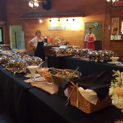 Hired Gun Chuck Wagon Events - Wedding Reception for 200; Fresh Fried Chicken, Mesquite wood-grilled Chicken, Butter Whipped Potatoes, and Chuck Wagon Creamed corn!