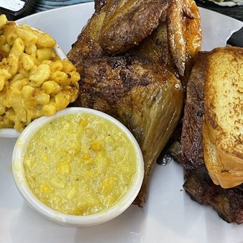 Blackbeard's-B & B Bar-B-Que - Choose 2 with ribs and chicken. Man and cheese, creamed corn - Barbeque Near Me - Albany, Georgia